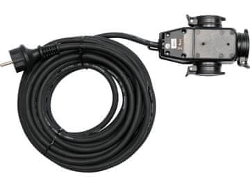 YATO PODALJŠEK Z RAZDELILNIKOM 20m 3x1,5mm2 IP44 16A H07RN-F YT-81162