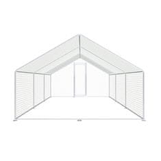 Aga Ograja za kokoši 3x6x2 m s pokrivno ponjavo - zunanja kletka za perutnino in zajce