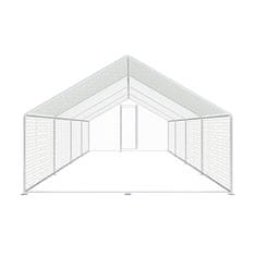 Aga Ograja za kokoši 3x8x2 m s pokrivno ponjavo - zunanja kletka za perutnino in zajce