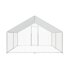 Aga Ograja za kokoši 3x3x2 m s pokrivno ponjavo - zunanja kletka za perutnino in zajce