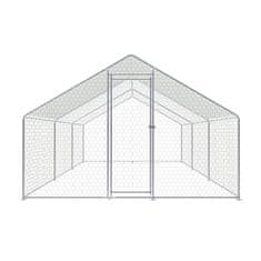 Aga Ograja za kokoši 3x6x2 m s pokrivno ponjavo - zunanja kletka za perutnino in zajce