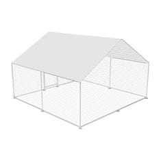 Aga Ograja za kokoši 3x3x2 m s pokrivno ponjavo - zunanja kletka za perutnino in zajce
