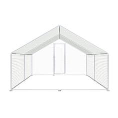 Aga Ograja za kokoši 3x4x2 m s pokrivno ponjavo - zunanja kletka za perutnino in zajce