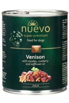 Nuevo pes Adult Venison meni konz. 800g