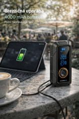 Farrot Prenosni avtomobilski kompresor AirPump Pro 150 PSI, brezžični, digitalni zaslon, powerbank, LED