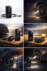 Farrot Prenosni avtomobilski kompresor AirPump Pro 150 PSI, brezžični, digitalni zaslon, powerbank, LED