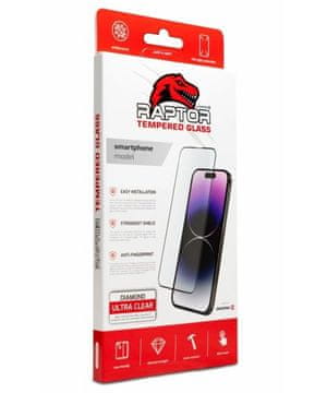 Swissten Raptor prozorno 3D kaljeno steklo za iPhone 15