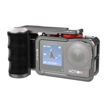 Puluz Puluz Kovinsko ohišje z ročajem za DJI Osmo Action 5 Pro / 4 / 3