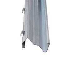 Vidaxl Steber ograje. 10 pcs srebrna 200 cm Jeklo