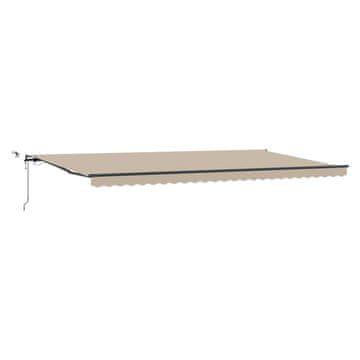 Vidaxl Tkanina za senčnik z Bež 600 × 300 cm Poliester