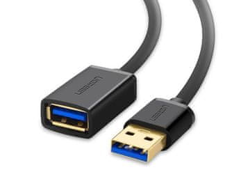 USB 3.0 podaljšek (M na Ž) črn 1.5 m - polybag