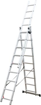 Fieldmann 3-delna aluminijasta lestev FZZ 4309 (50007332)