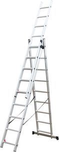 3-delna aluminijasta lestev 3x9
