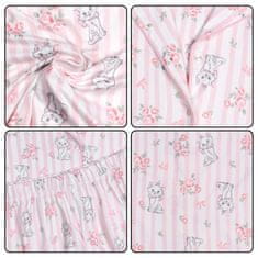 Disney Aristocats Marie Ženska pižama z gumbi, dvodelna poletna pižama s kratkimi rokavi XS