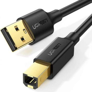 Ugreen tiskalniški kabel usb type b (moški) - usb 2.0 (moški) 480mbps 2M črn