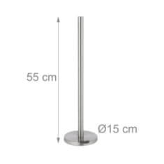 Northix Stoječe kovinsko držalo za toaletni papir za 5 zvitkov