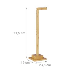 Northix Stojalo za toaletni papir iz bambusa s prostorom za 6 zvitkov