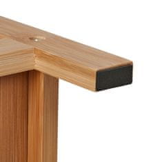 Northix Stojalo za toaletni papir iz bambusa z integrirano polico