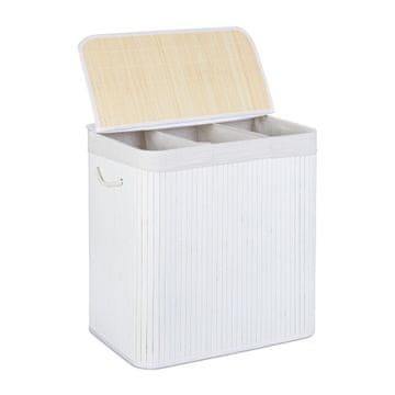 Northix Košara za perilo iz bambusa s 3 prekati