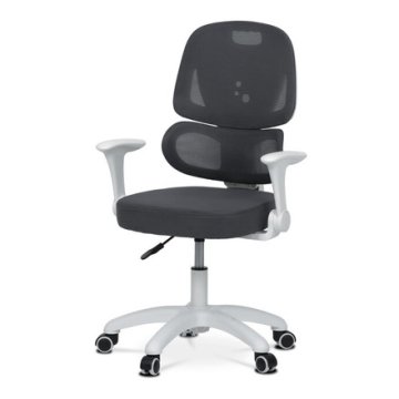 Autronic Otroški pisarniški stol Children's chair, height adjustable, gray mesh, KA-K1063 GREY