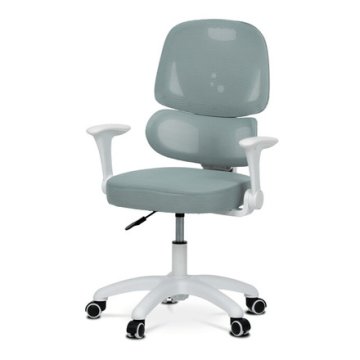 Autronic Otroški pisarniški stol Children's chair, height adjustable, green mesh, KA-K1063 GRN