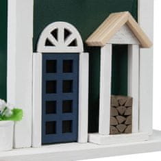 Northix Vila ptičja hišica iz trpežnega lesa 30x20x25cm