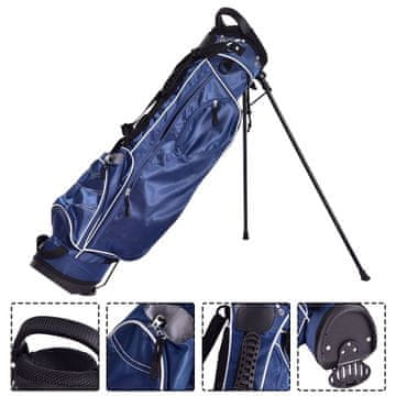 Northix 9-palčna torba za golf, torba za svinčnike, profesionalna potovalna torba, modra