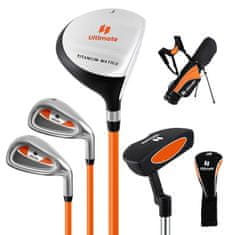 ULTIMATE Otroški komplet palic za golf, desničarji, stari 11-13 let, oranžni