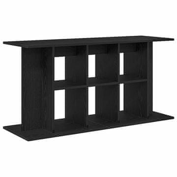Vidaxl Stojalo za akvarij črn hrast 120x40x60 cm inženirski les