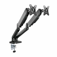 S-box namizni nosilec za 2x monitor LCD-S024-3 črn