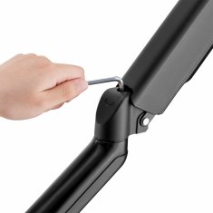 S-box namizni nosilec za 2x monitor LCD-S024-3 črn