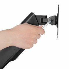 S-box namizni nosilec za 2x monitor LCD-S024-3 črn