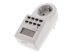 Well Timer digitalni , 24H, 16A, 3500W, IP20, bela barva