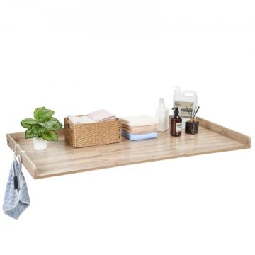 VEVOR Pult za pralni in sušilni stroj 137x699x69 cm hrast