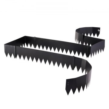 VEVOR Robnik za vrt 1016x203x1 mm črne barve