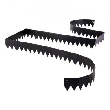 VEVOR Robnik za vrt 1016x152x10 mm črn kovinski