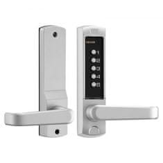 VEVOR Mehanski ključavnica za vrata brez ključa 2.0 nadgradnja kode 5-mestna srebrna