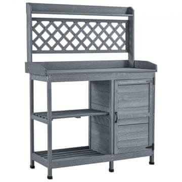 VEVOR Delovna miza za sajenje 110x46x147 cm siva