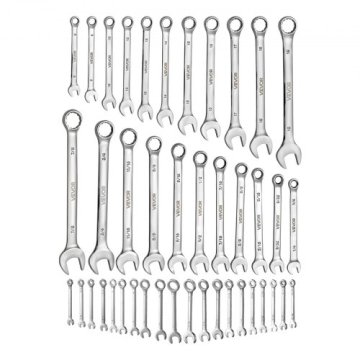 VEVOR Komplet kombiniranih ključev 42-delni srebrni