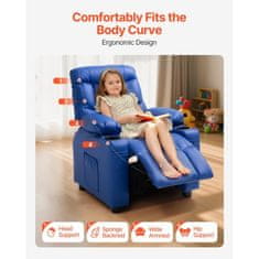 VEVOR Otroški naslanjač 64x655x1015 cm modra