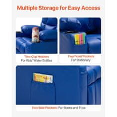 VEVOR Otroški naslanjač 64x655x1015 cm modra