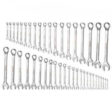 VEVOR Komplet kombiniranih ključev 44-delni SAE in metrični srebrni