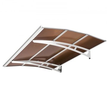 VEVOR Nadstrešek za vrata 150x100x14 cm rjav