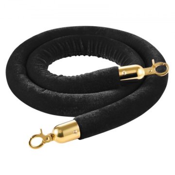 VEVOR Komplet stebričkov z vrvjo 4 kosi 15 m črna