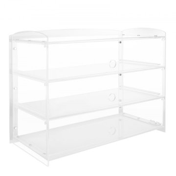 VEVOR Pekaški vitrin 3-nadstropni 482x232x380 mm prozoren