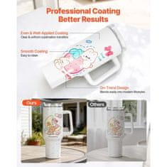 VEVOR Sublimacijski lončki 8 kosov 10x27 cm iz nerjavečega jekla z ročajem