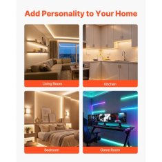 VEVOR LED aluminijasti kanal U-oblika 200 cm paket 20 kosov mlečni pokrov