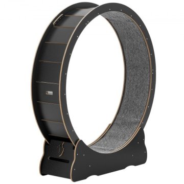 VEVOR Mačje kolo za vadbo 132x338x1415 cm Črno