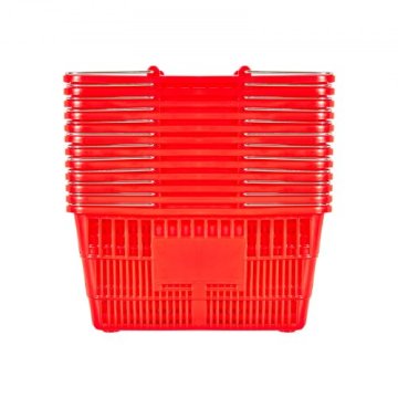 VEVOR Nakupovalna košara 167x12x85 cm Rdeča