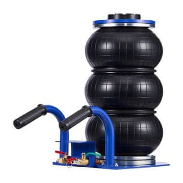 VEVOR Zračni dvigalko Triple torba 510x268x140-450 mm 3 tone Hitro dvigovanje